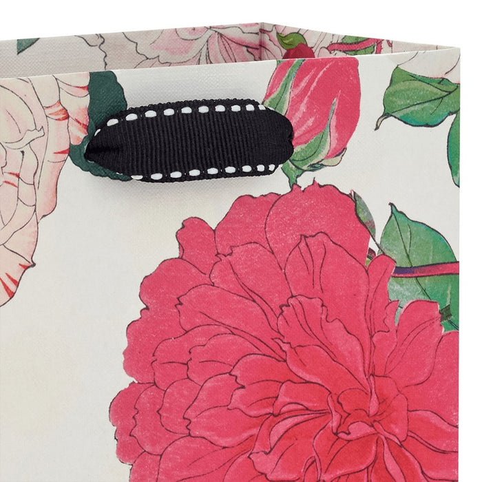 Hallmark : 6.5" Illustrated Roses Small Gift Bag -