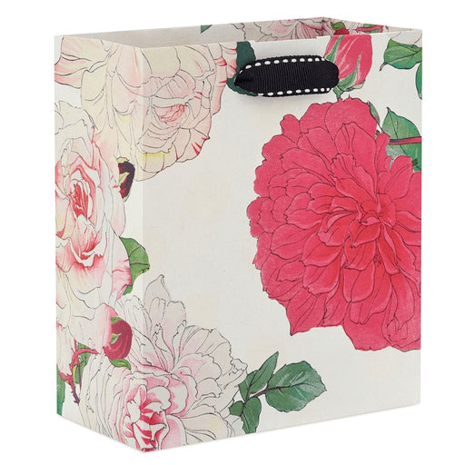 Hallmark : 6.5" Illustrated Roses Small Gift Bag -