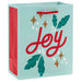 Hallmark : 6.5" Joy on Mint Small Christmas Gift Bag - Hallmark : 6.5" Joy on Mint Small Christmas Gift Bag