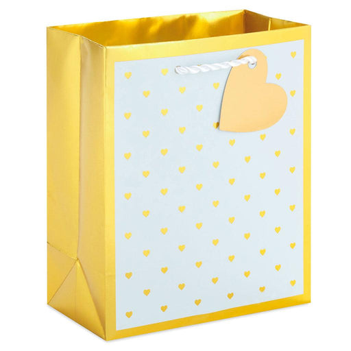 Hallmark : 6.5" Mini Hearts on White Small Gift Bag -
