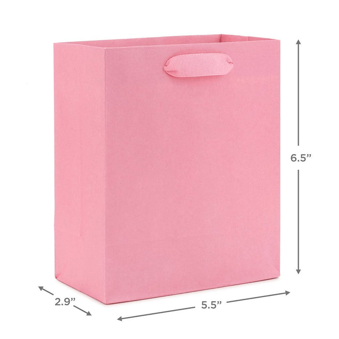 Hallmark : 6.5" Pink Small Gift Bag -