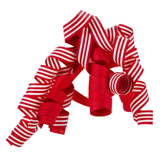 Hallmark : 6.5" Red and Peppermint Stripe Curly Ribbon Gift Bow - Hallmark : 6.5" Red and Peppermint Stripe Curly Ribbon Gift Bow - Annies Hallmark and Gretchens Hallmark, Sister Stores