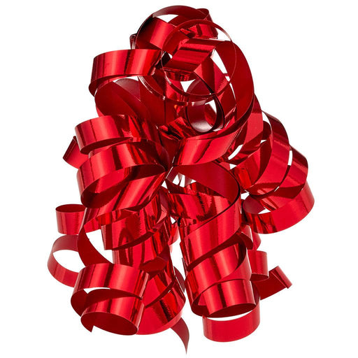 Hallmark : 6.5" Red Matte and Metallic Curly Ribbon Gift Bow - Hallmark : 6.5" Red Matte and Metallic Curly Ribbon Gift Bow - Annies Hallmark and Gretchens Hallmark, Sister Stores