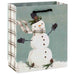 Hallmark : 6.5" Snowman on Gray Small Holiday Gift Bag - Hallmark : 6.5" Snowman on Gray Small Holiday Gift Bag