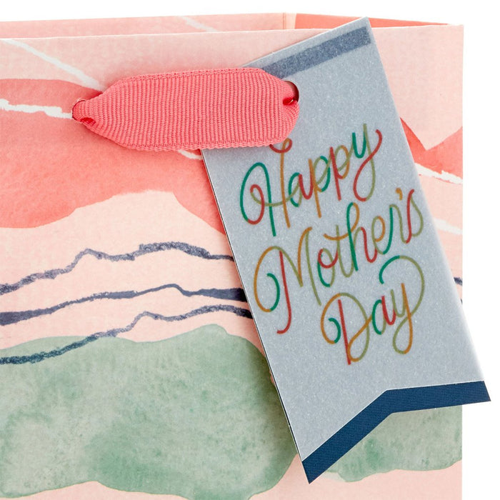 Hallmark : 6.5" Wavy Lines Small Mother's Day Gift Bag - Hallmark : 6.5" Wavy Lines Small Mother's Day Gift Bag