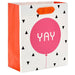 Hallmark : 6.5" Yay Pink Balloon Small Gift Bag -