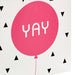Hallmark : 6.5" Yay Pink Balloon Small Gift Bag -