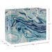 Hallmark : 7.7" Blue, Green and Gold Marbled Medium Horizontal Gift Bag - Hallmark : 7.7" Blue, Green and Gold Marbled Medium Horizontal Gift Bag