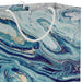 Hallmark : 7.7" Blue, Green and Gold Marbled Medium Horizontal Gift Bag - Hallmark : 7.7" Blue, Green and Gold Marbled Medium Horizontal Gift Bag