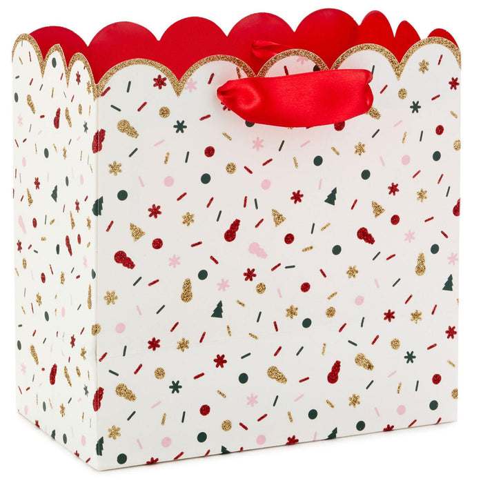 Hallmark : 7.7" Festive Confetti Medium Square Christmas Gift Bag - Hallmark : 7.7" Festive Confetti Medium Square Christmas Gift Bag - Annies Hallmark and Gretchens Hallmark, Sister Stores