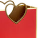 Hallmark : 7.7" Gold Heart Handle Medium Red Square Gift Bag - Hallmark : 7.7" Gold Heart Handle Medium Red Square Gift Bag - Annies Hallmark and Gretchens Hallmark, Sister Stores