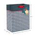 Hallmark : 9.6" Black and White Check Medium Holiday Gift Bag - Hallmark : 9.6" Black and White Check Medium Holiday Gift Bag