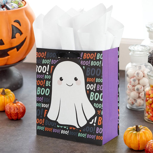 Hallmark : 9.6" Ghost on Boos Medium Halloween Gift Bag - Hallmark : 9.6" Ghost on Boos Medium Halloween Gift Bag