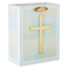 Hallmark : 9.6" Gold Cross on Pastel Medium Gift Bag - Hallmark : 9.6" Gold Cross on Pastel Medium Gift Bag