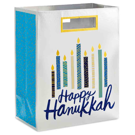 Hallmark : 9.6" Happy Hanukkah Candles Medium Gift Bag - Hallmark : 9.6" Happy Hanukkah Candles Medium Gift Bag