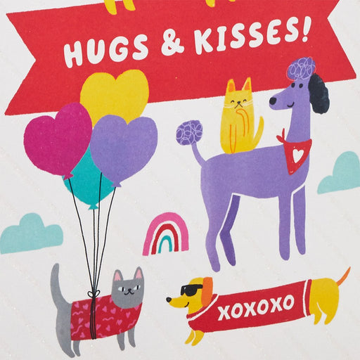 Hallmark : 9.6" Hugs and Kisses Pets Medium Gift Bag - Hallmark : 9.6" Hugs and Kisses Pets Medium Gift Bag