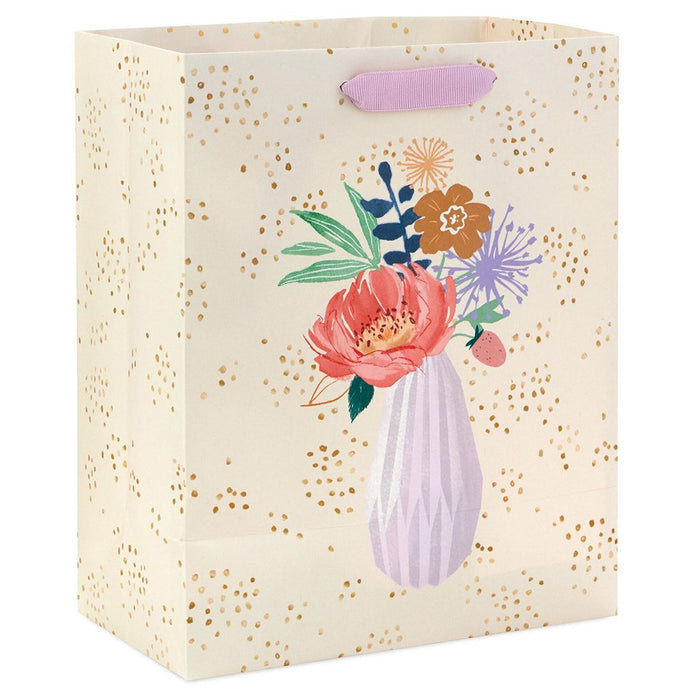 Hallmark : 9.6" Illustrated Bouquet Medium Gift Bag - Hallmark : 9.6" Illustrated Bouquet Medium Gift Bag