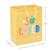 Hallmark : 9.6" Pastel Lettering on Yellow Medium Gift Bag - Hallmark : 9.6" Pastel Lettering on Yellow Medium Gift Bag