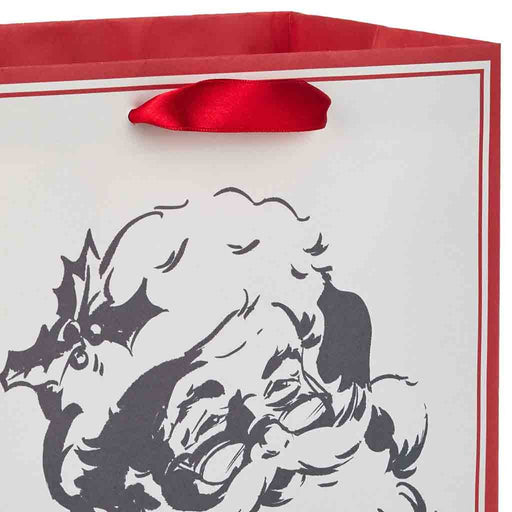 Hallmark : 9.6" Santa Illustration Medium Christmas Gift Bag - Hallmark : 9.6" Santa Illustration Medium Christmas Gift Bag