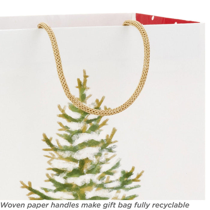 Hallmark : 9.6" Snowy Evergreen Medium Christmas Gift Bag - Hallmark : 9.6" Snowy Evergreen Medium Christmas Gift Bag - Annies Hallmark and Gretchens Hallmark, Sister Stores