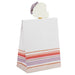 Hallmark : 9.7" Striped Medium Fold-Top Gift Bag With Flower Pick - Hallmark : 9.7" Striped Medium Fold-Top Gift Bag With Flower Pick