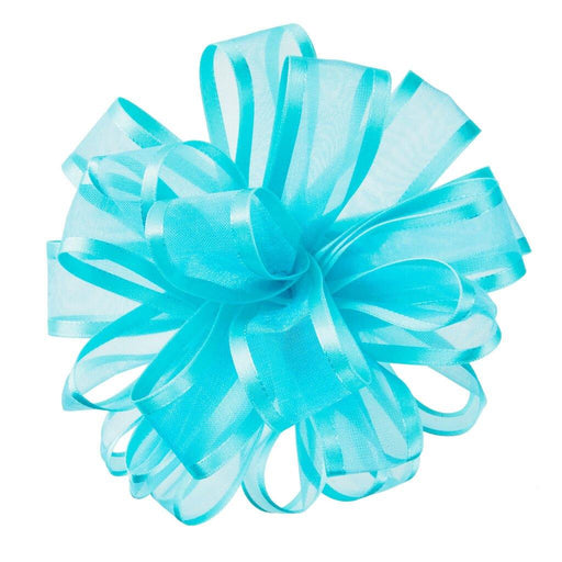 Hallmark : Aqua Sheer Ribbon Gift Bow, 4.6" -