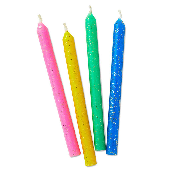 Hallmark : Assorted Color With Glitter Birthday Candles, Set of 16 - Hallmark : Assorted Color With Glitter Birthday Candles, Set of 16