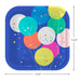 Hallmark : Balloons and Confetti Square Dessert Plates, Set of 8 - Hallmark : Balloons and Confetti Square Dessert Plates, Set of 8