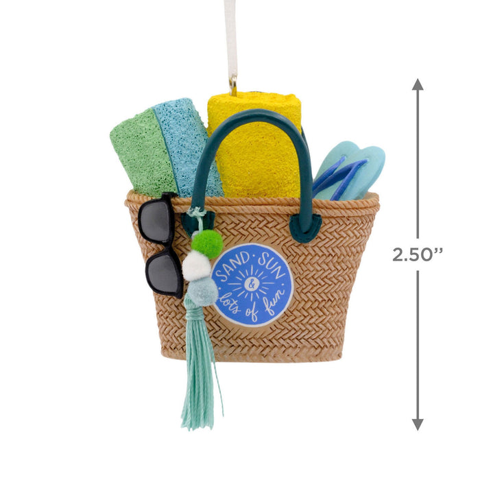 Hallmark : Beach Bag Hallmark Ornament - Hallmark : Beach Bag Hallmark Ornament