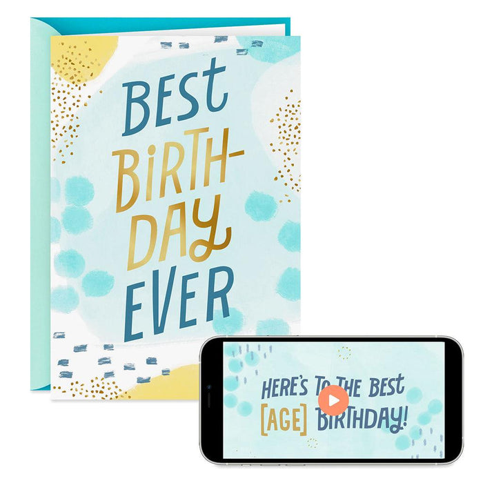 Hallmark : Best Birthday Ever Video Greeting Birthday Card -