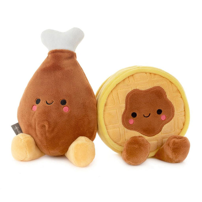 Hallmark : Better Together Chicken and Waffle Magnetic Plush, 6.75" -