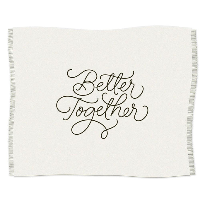 Hallmark : Better Together Embroidered Throw Blanket, 80x60 -