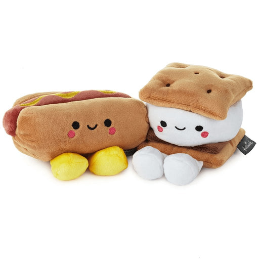 Hallmark : Better Together Hot Dog and S'more Magnetic Plush -