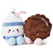 Hallmark : Better Together Milk and Cookie Magnetic Plush, 6" -