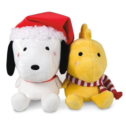 Hallmark : Better Together Peanuts® Holiday Snoopy and Woodstock Magnetic Plush, Set of 2 - Hallmark : Better Together Peanuts® Holiday Snoopy and Woodstock Magnetic Plush, Set of 2