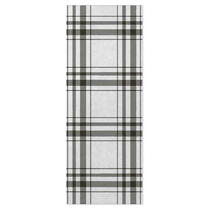 Hallmark : Black and White Plaid Christmas Tissue Paper, 6 sheets - Hallmark : Black and White Plaid Christmas Tissue Paper, 6 sheets