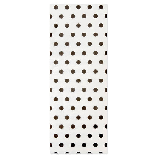 Hallmark : Black Dots on Ivory Tissue Paper, 6 sheets -
