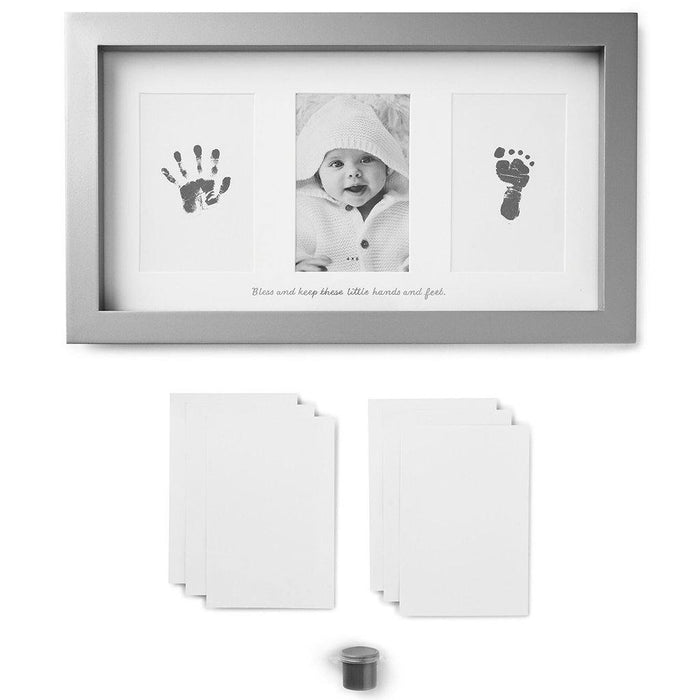 Hallmark : Blessed Baby Handprint and Footprint Picture Frame Kit, 4x6 -