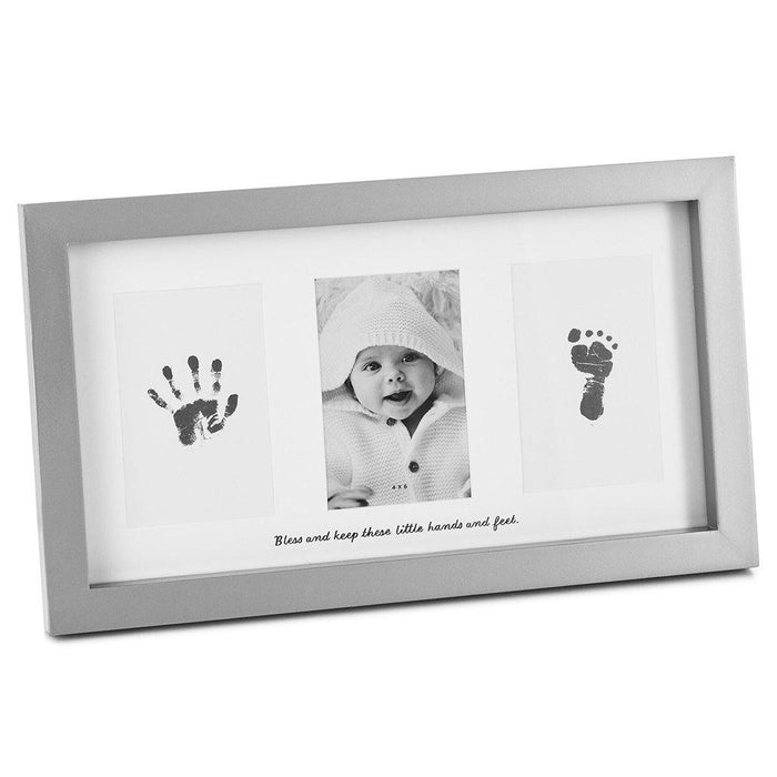 Hallmark : Blessed Baby Handprint and Footprint Picture Frame Kit, 4x6 -