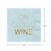 Hallmark : Blue "On Cloud Wine" Cocktail Napkins, Set of 16 - Hallmark : Blue "On Cloud Wine" Cocktail Napkins, Set of 16