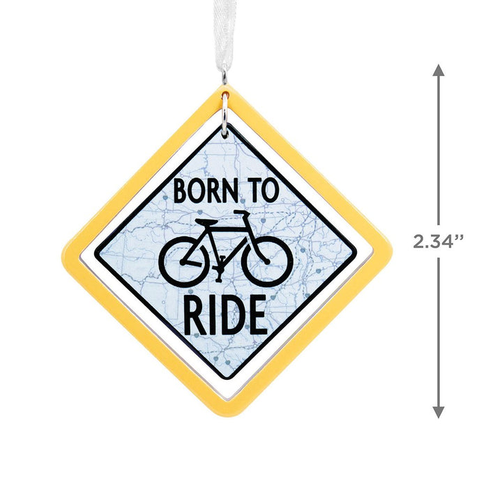 Hallmark : Born to Ride Bicycle Hallmark Ornament - Hallmark : Born to Ride Bicycle Hallmark Ornament