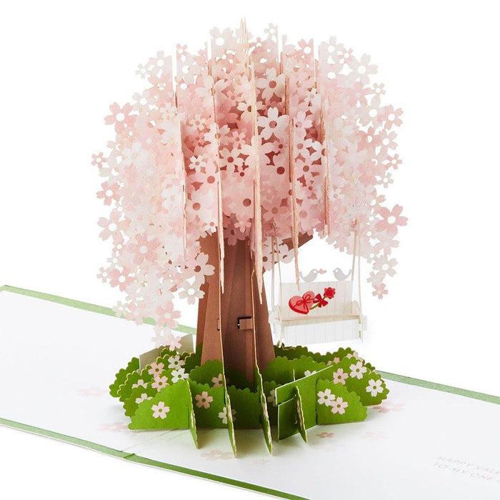 Hallmark : Cherry Blossoms 3D Pop-Up Valentine's Day Card - Hallmark : Cherry Blossoms 3D Pop-Up Valentine's Day Card - Annies Hallmark and Gretchens Hallmark, Sister Stores