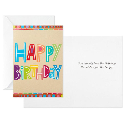 Hallmark : Colorful Assorted Birthday Cards, Pack of 12 -