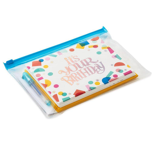 Hallmark : Colorful Assorted Birthday Cards With Pouch and Pen, Pack of 10 -