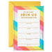 Hallmark : Colorful Stripe Party Invitations, Pack of 10 -