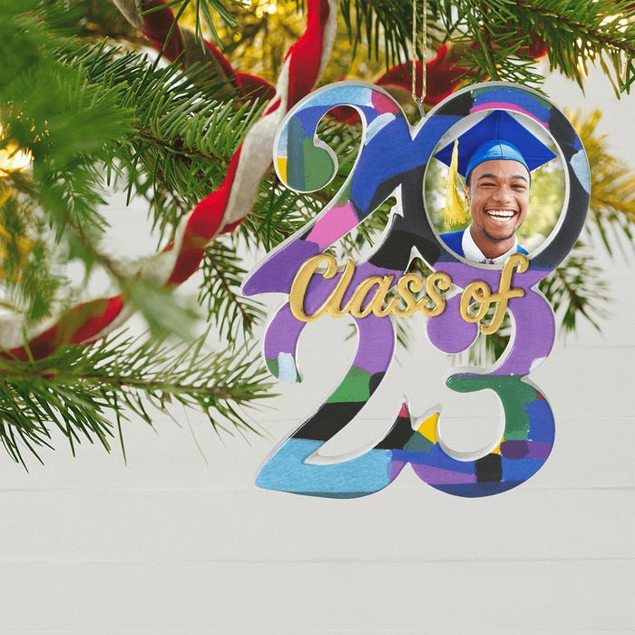 Hallmark : Congrats, Grad! 2023 Ceramic Photo Frame Ornament -