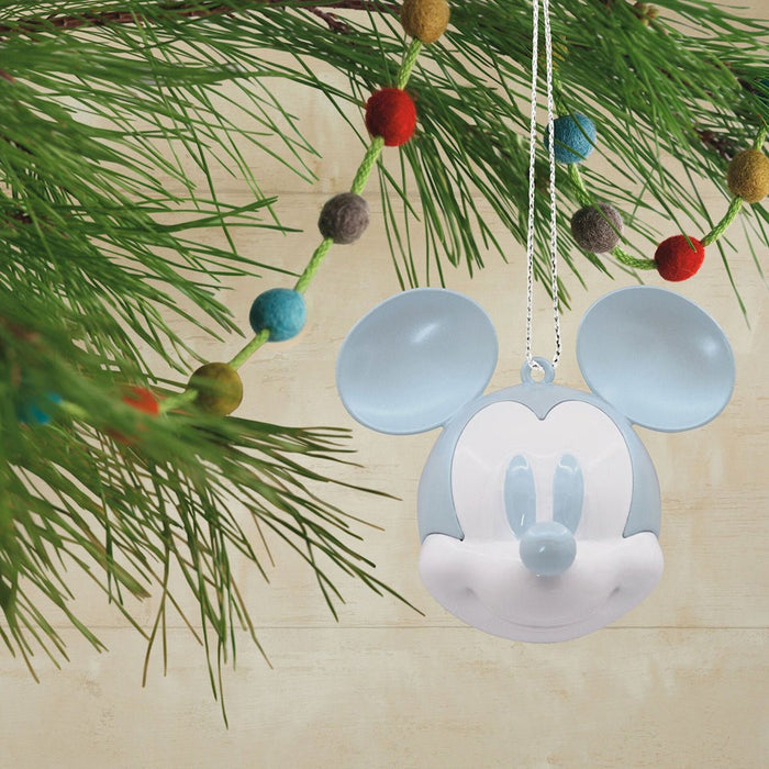 Hallmark : Disney 100 Years of Wonder Mickey Mouse Iridescent Blue Hallmark Ornament - Hallmark : Disney 100 Years of Wonder Mickey Mouse Iridescent Blue Hallmark Ornament