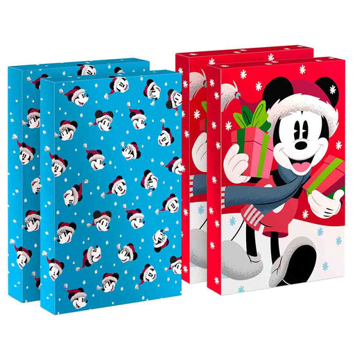 Hallmark : Disney Mickey and Minnie 4-Pack Medium Christmas Gift Boxes - Hallmark : Disney Mickey and Minnie 4-Pack Medium Christmas Gift Boxes