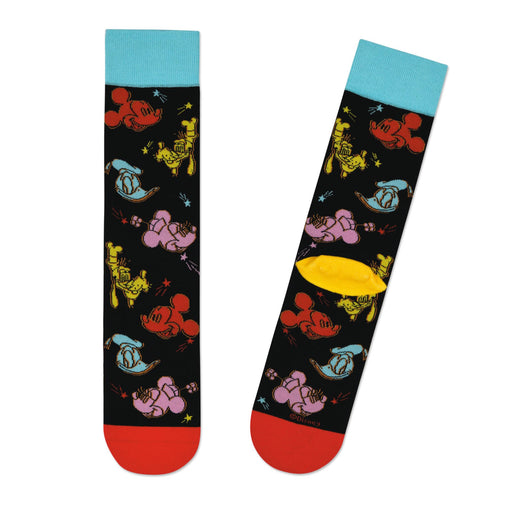 Hallmark : Disney Mickey Mouse and Friends Colorful Crew Socks - Hallmark : Disney Mickey Mouse and Friends Colorful Crew Socks