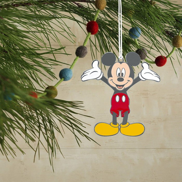 Hallmark : Disney Mickey Mouse Moving Metal Hallmark Ornament - Hallmark : Disney Mickey Mouse Moving Metal Hallmark Ornament